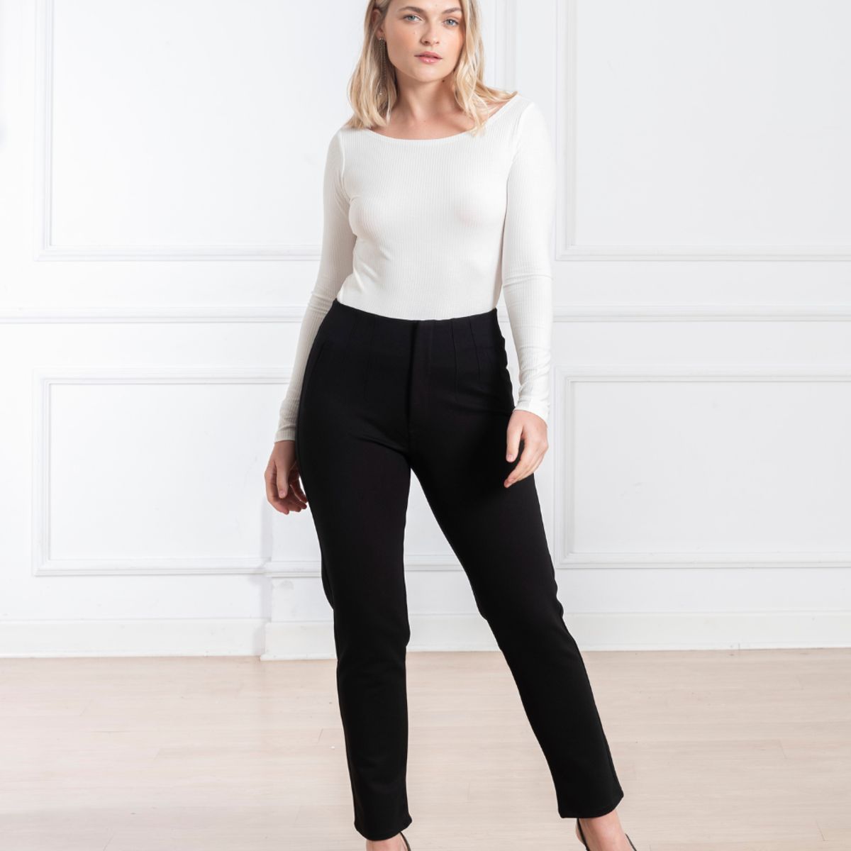 MELANGELS - Pantalón Renata Recto Mujer