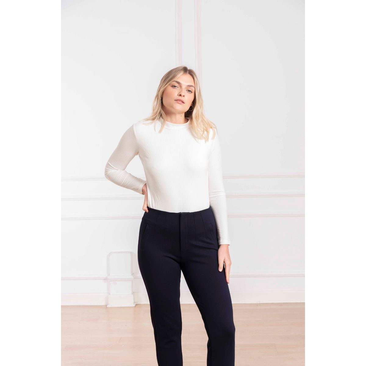 MELANGELS - Pantalón Renata Recto Mujer