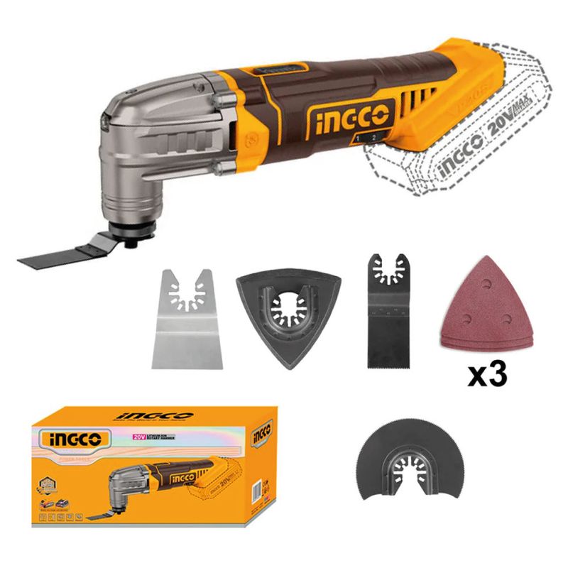 INGCO TOOLS - HERRAMIENTA MULTIFUNCIÓN INGCO 20V + ACCESORIOS CMLI2022