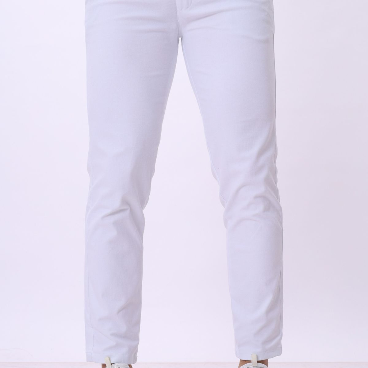 J JERAOUS - pantalón JERAOUS de drill strech Blanco