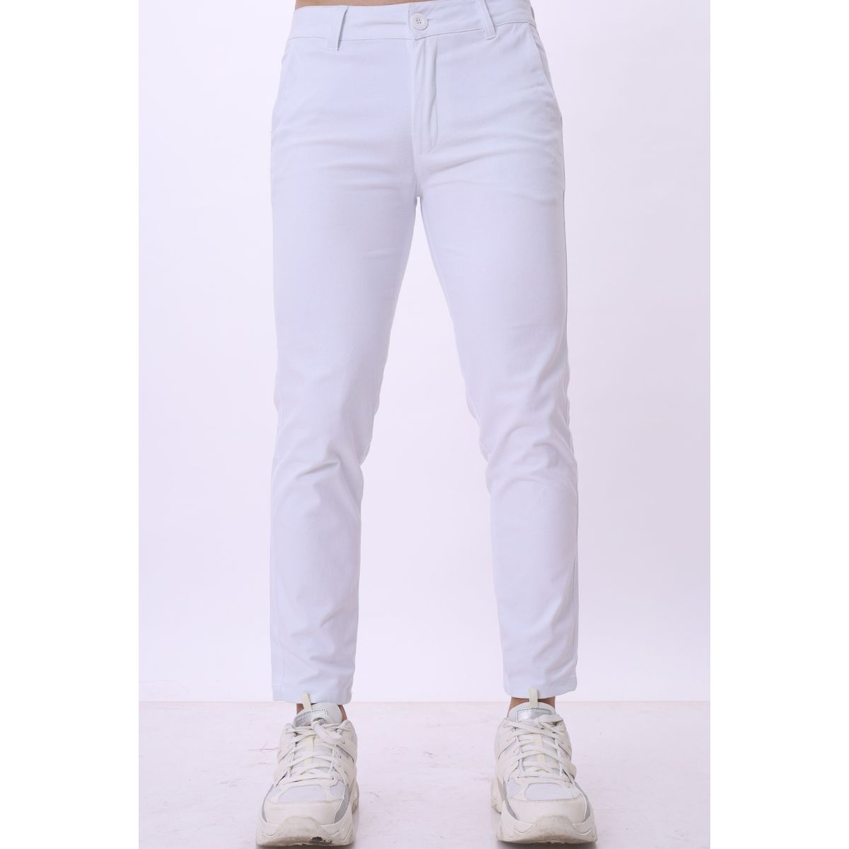 J JERAOUS - pantalón JERAOUS de drill strech Blanco