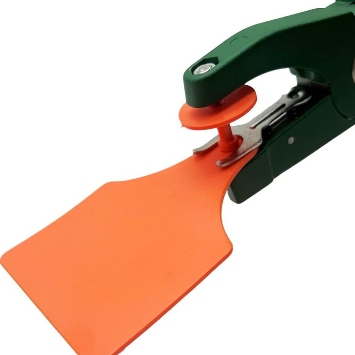 GENERICO - PACK X 100 CROTAL ARETE NARANJA PARA VACA 7.5X10 CM