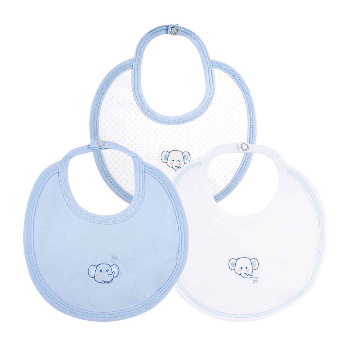 KUKULI - SET BABERO CON BROCHE X3 M0335 UNISEX