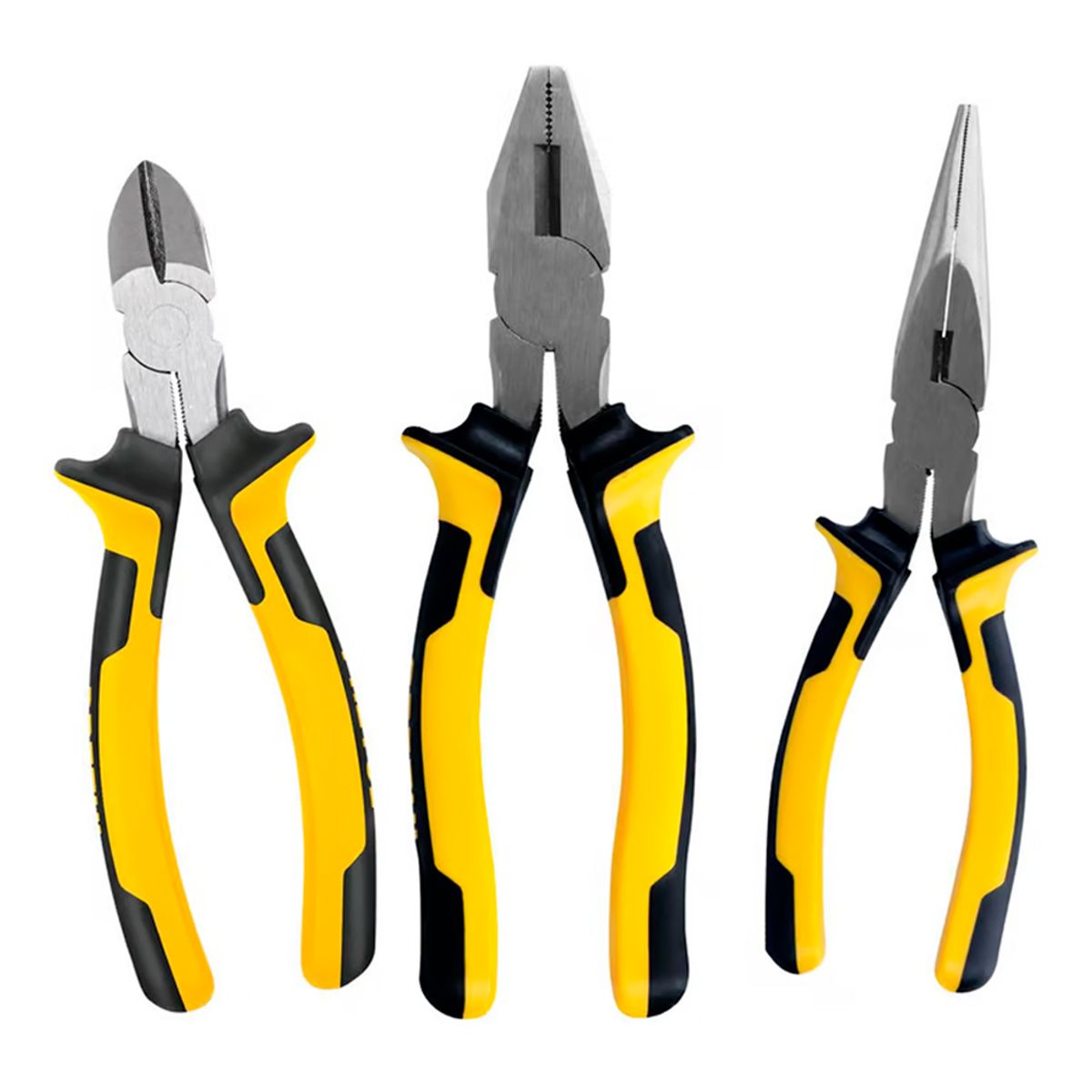 PRETUL - Juego de 3 Pinzas con Mango Comfort Grip JGO-PIN3X Pretul