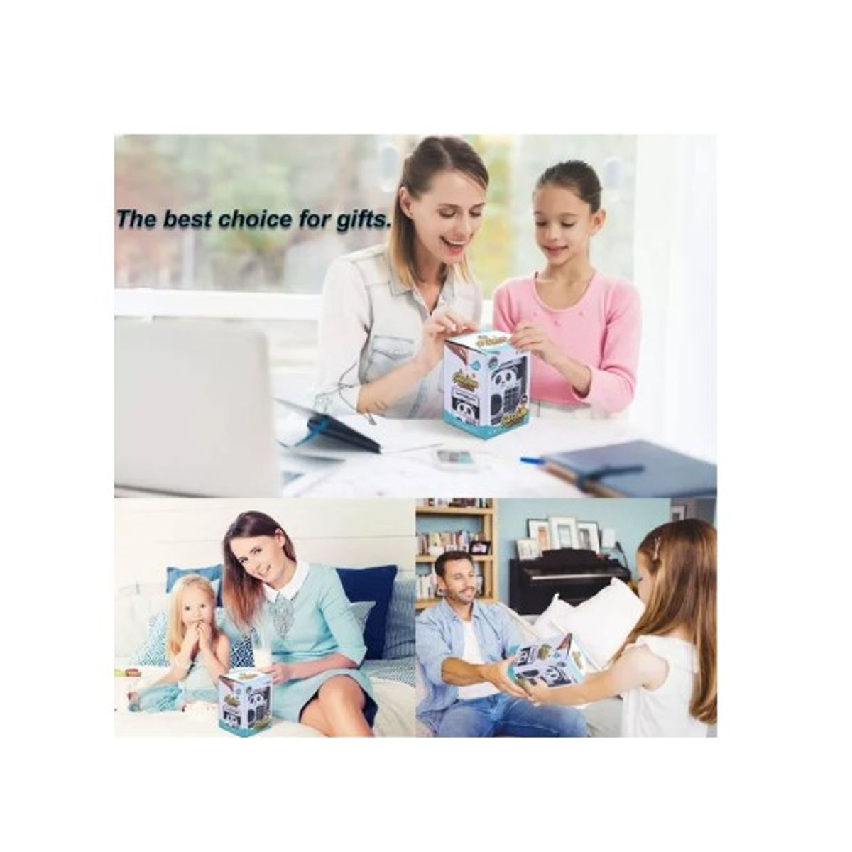 GENERICO - Alcancía caja  electrónica de monedas y billetes - panda