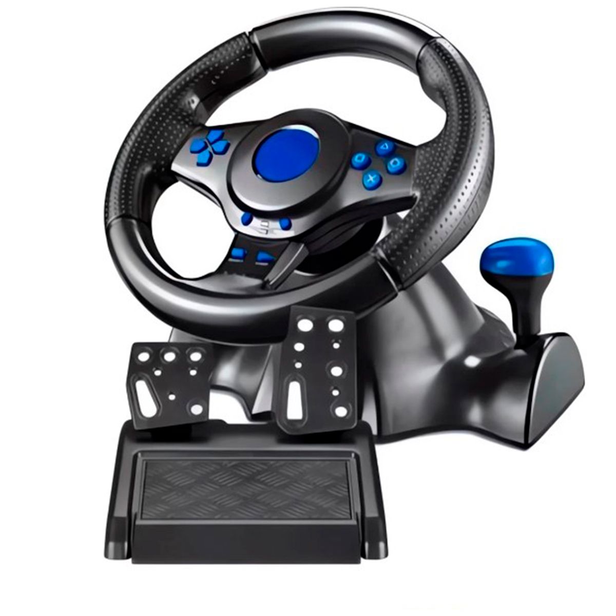 GENERICO - Volante con Pedales GT-V7 Racing Wheel 3 en 1