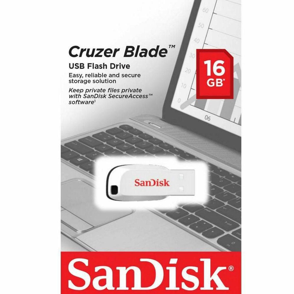 SANDISK - Memoria Flash USB SanDisk Cruzer Blade 16GB USB 20