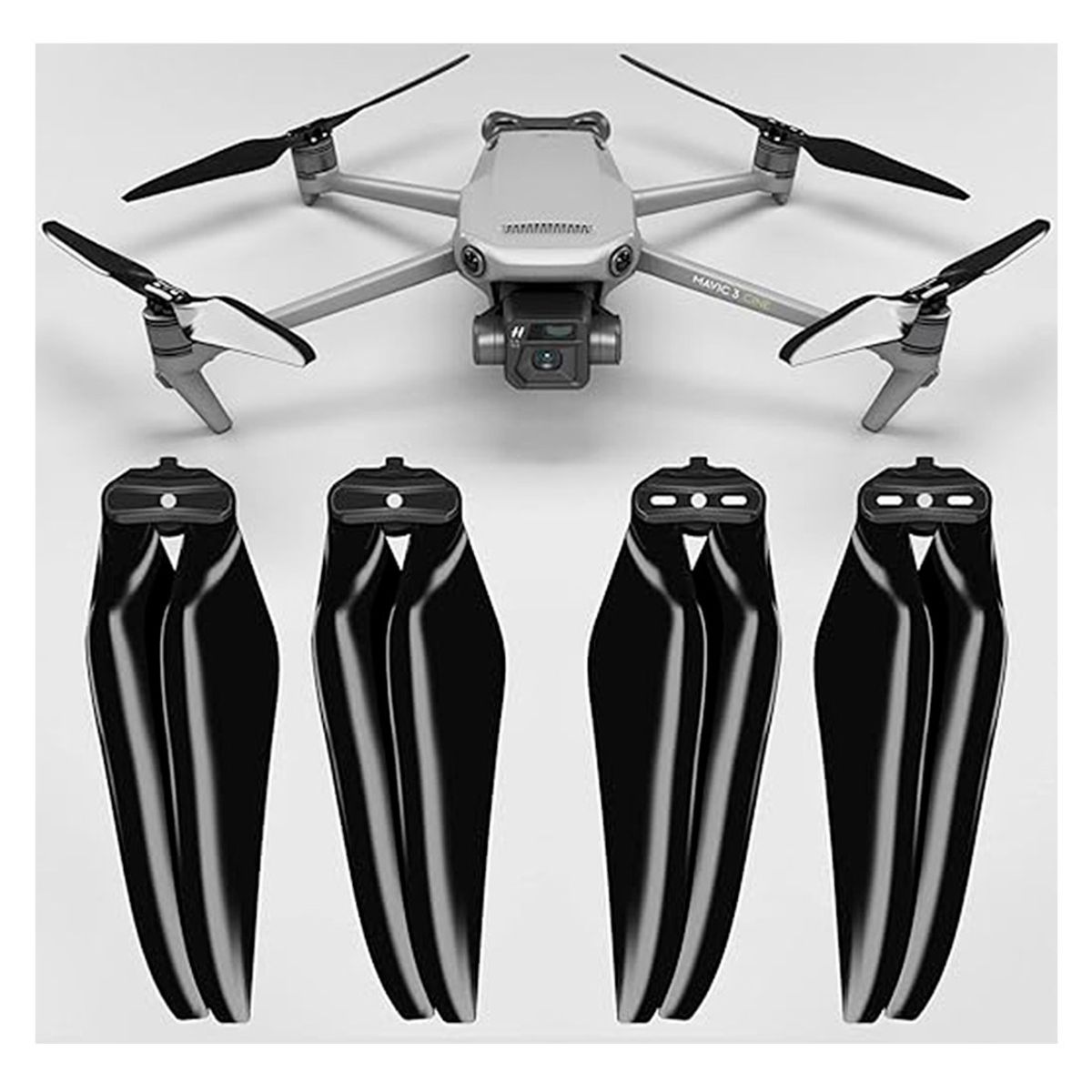 GENERICO - Hélices Stealth para DJI Mavic 3 Master Airscrew Kit 4 und Negro