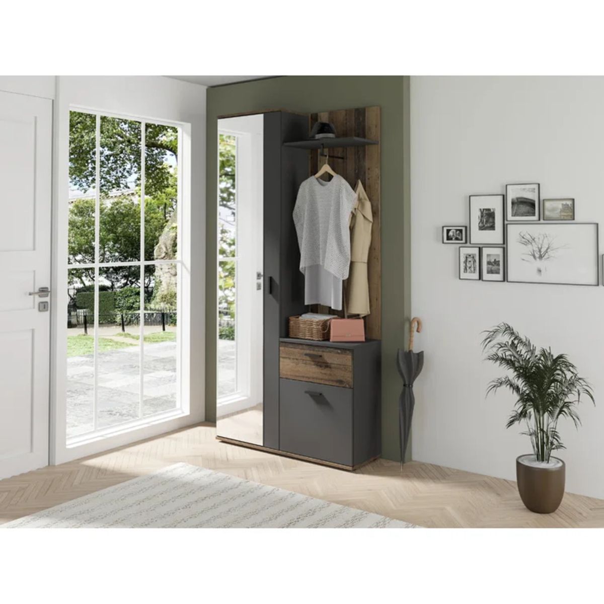 GENERICO - Aparador Recibidor Chisato Negro R&R MUEBLES