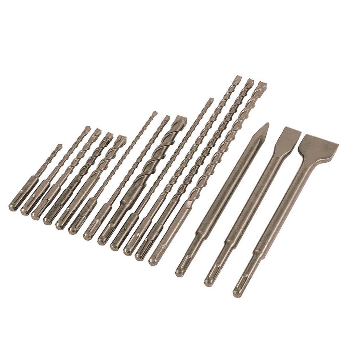 TRUPER - Set de 15 Brocas y Cinceles en Maletín de Alumino Truper