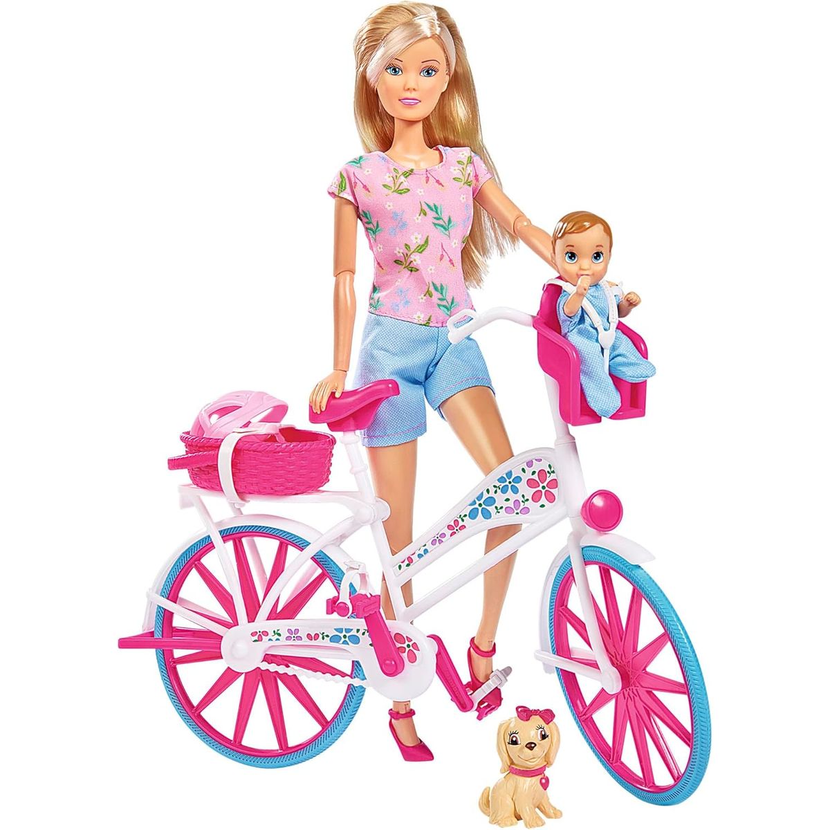 STEFFI LOVE - Juguete Muñeca Steffi Love Tour en Bici con Accesorios