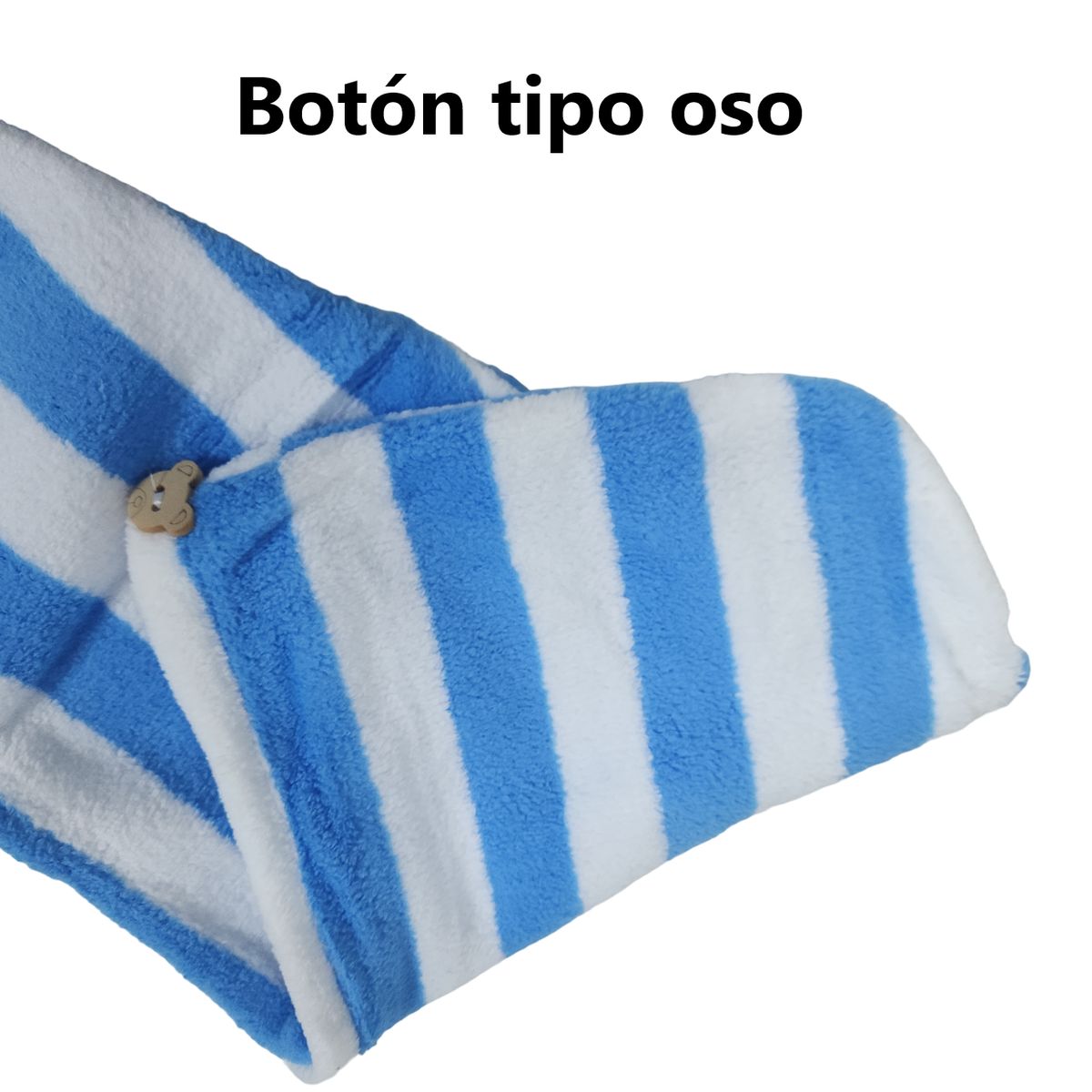 GENERICO - Pack x 2 Toallas microfibra absorbente para cabello AZUL