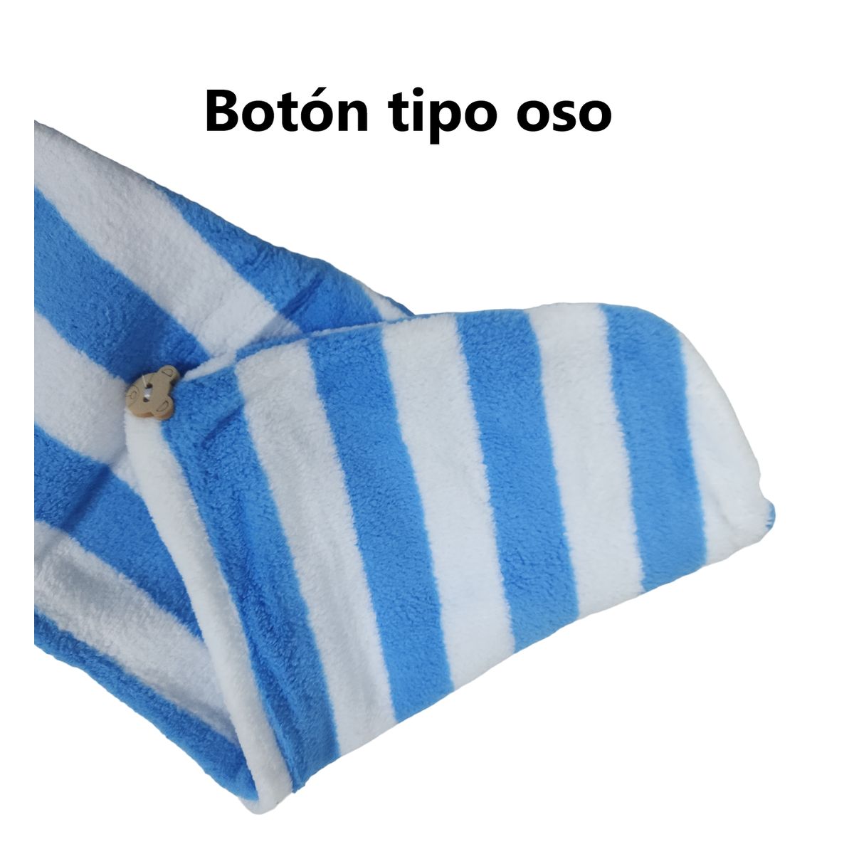 GENERICO - Pack x 2 Toallas microfibra absorbente para cabello AZUL