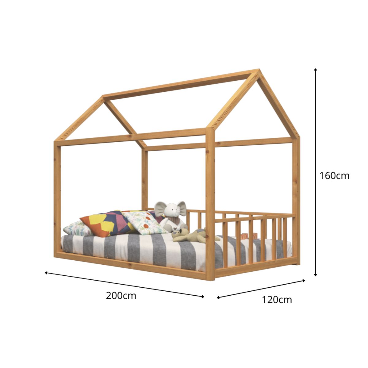 MUEBLES MACRUMO - CAMA MONTESSORI EVOLUTIVA EN FORMA DE CASA