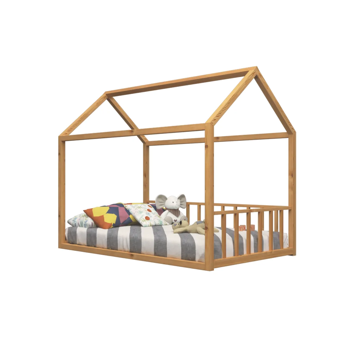 MUEBLES MACRUMO - CAMA MONTESSORI EVOLUTIVA EN FORMA DE CASA