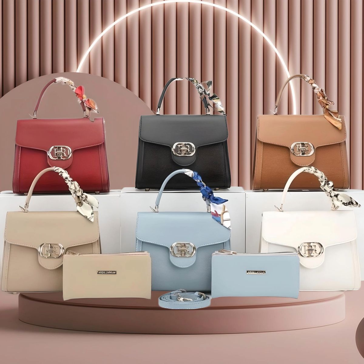 GENERICO - CARTERA BOLSO DE MANO ELEGANTE PREMIUN ALTA CALIDAD TOTE BAG BEIGE