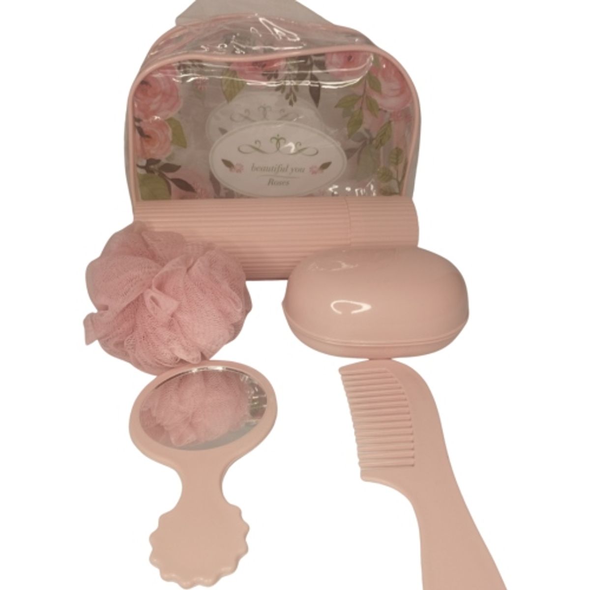 GENERICO - SET DE BAÑO Y ASEO PERSONAL CELESTE