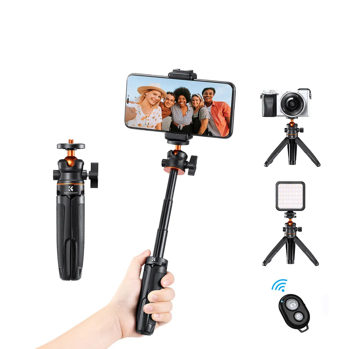 K&F CONCEPT - Trípode para Smartphone - MS09 K&F Concept KF09128V3