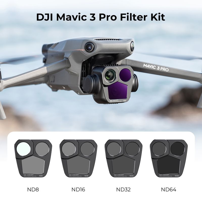 K&F CONCEPT - Kit de filtros ND para Drone DJI Mavic 3 Pro K&F Concept SKU.2053