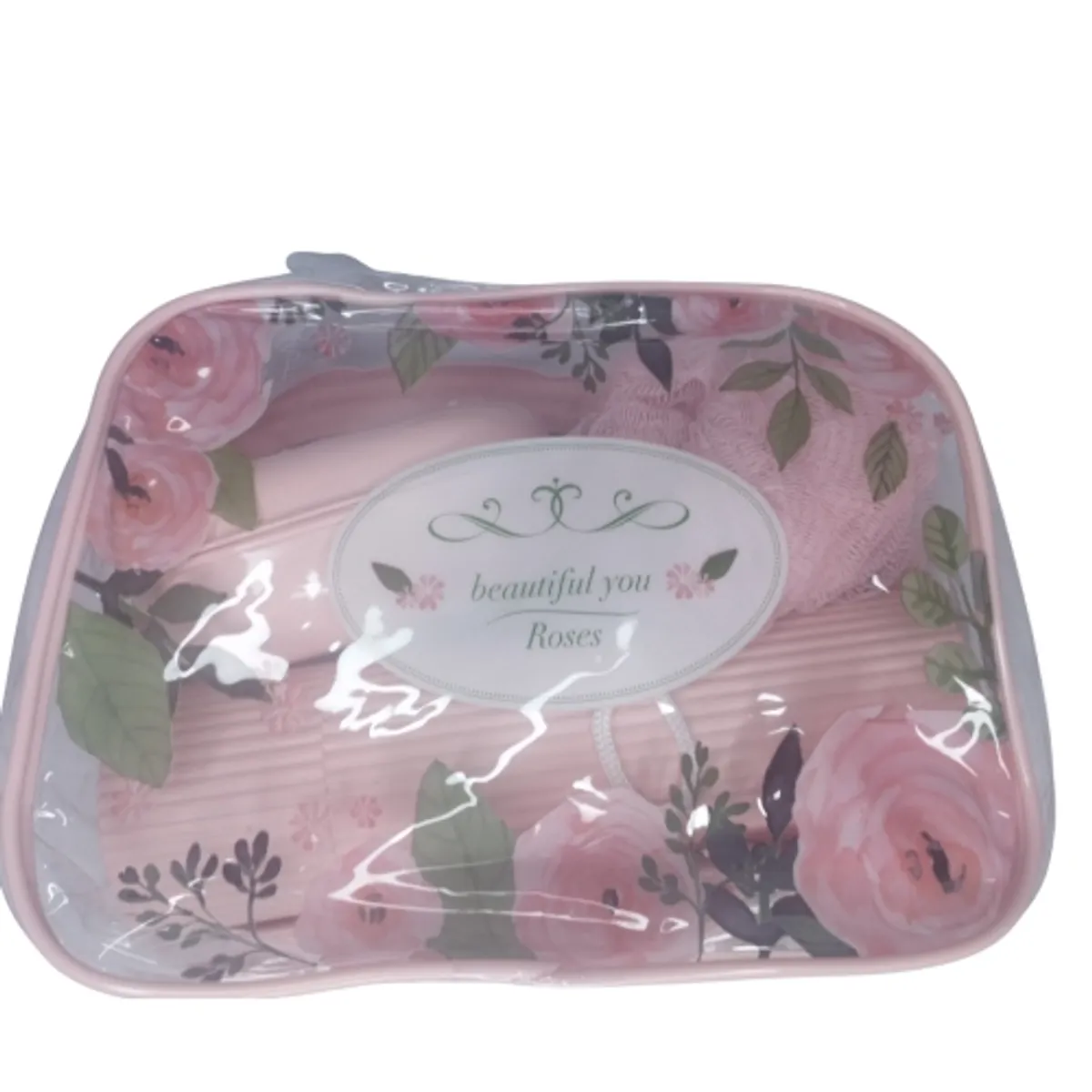 GENERICO - SET DE BAÑO Y ASEO PERSONAL ROSADO