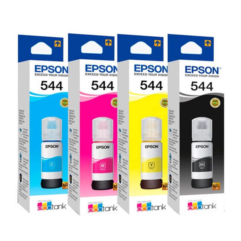 EPSON - Kit de 4 tintas Epson 544, Cian,Magenta, Yellow,Black