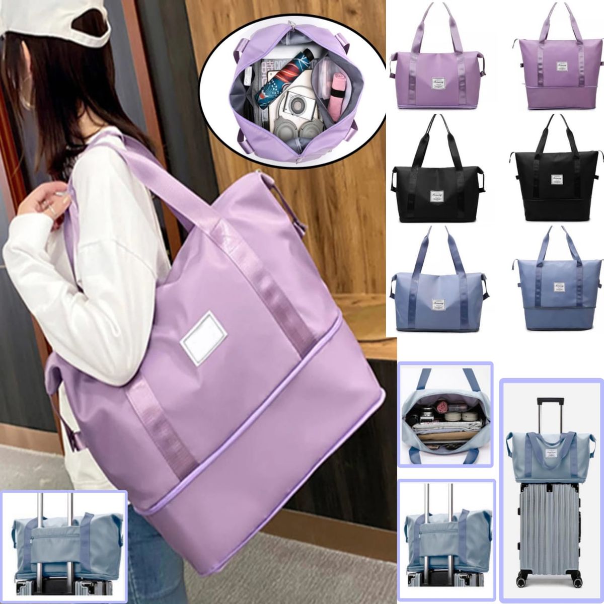 GENERICO - Bolso Maleta De Viaje Expandible Impermeable