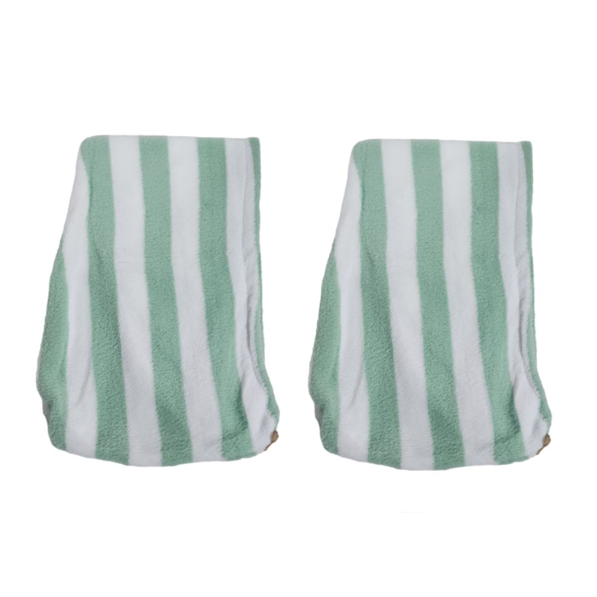 GENERICO - Pack x2 Toallas microfibra Verde para cabello