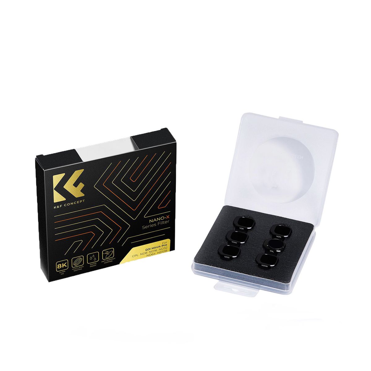 K&F CONCEPT - Kit de filtros CPL y ND para DJI Mini 4 Pro K&F Concept SKU.2080