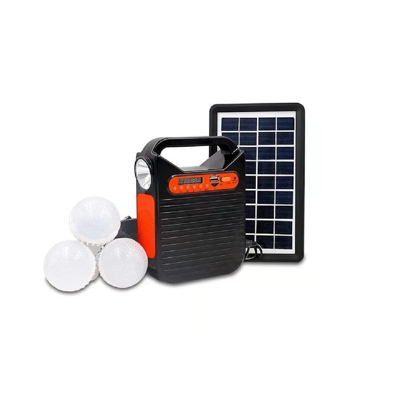 SEISA - Kit Multifuncional Panel Solar 9V 3WFocos Parlante Cargador TYN-391BT