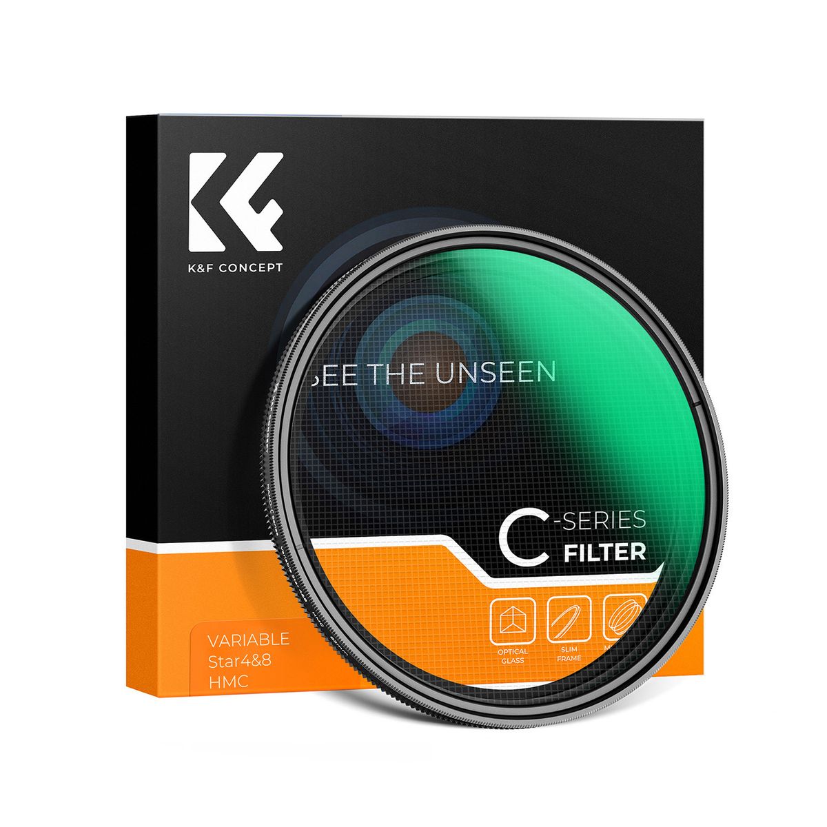 K&F CONCEPT - Filtro de Estrella variable de 4 a 8 puntas K&F Concept - 58mm