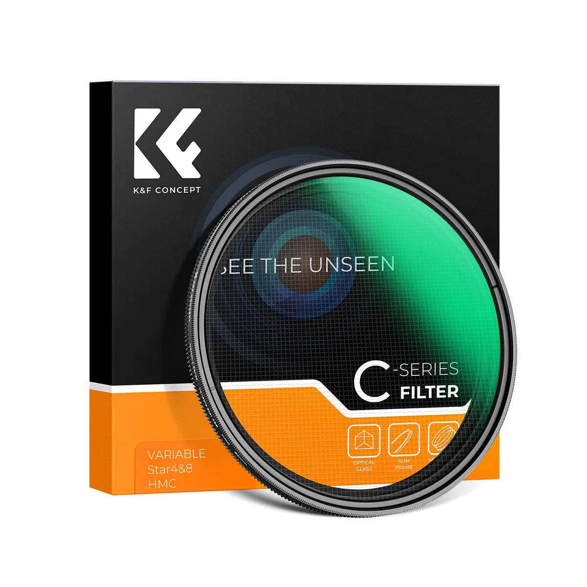 K&F CONCEPT - Filtro de Estrella variable de 4 a 8 puntas K&F Concept - 67mm