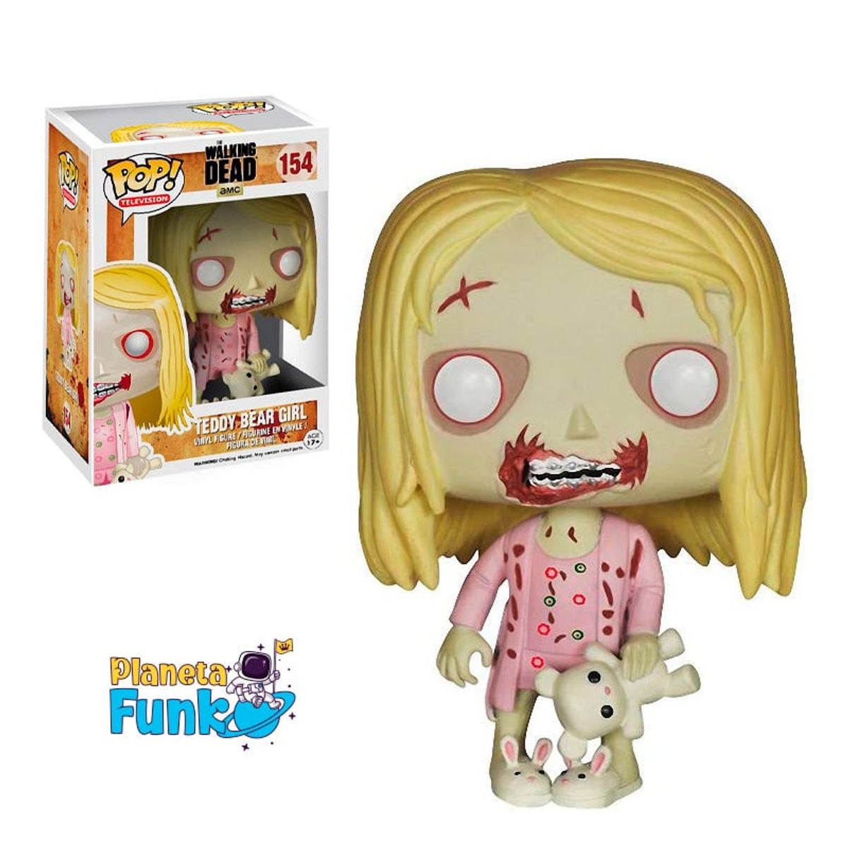 FUNKO - THE WALKING DEAD TEDDYE BEAR GIRL ZOMBIE