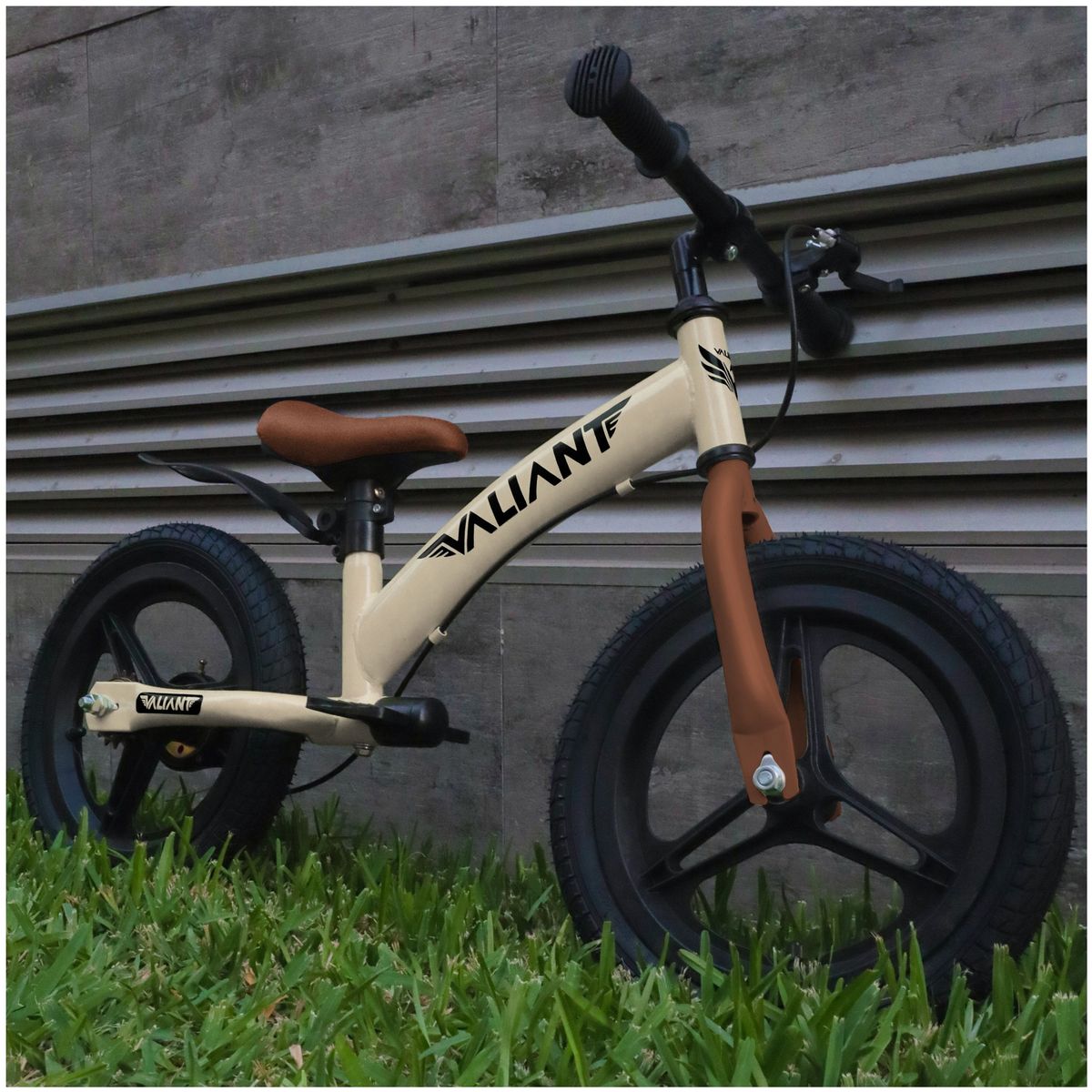 Bicicleta de Equilibrio Aro 14 3 en 1 (3 a 7 años) Beige, marca VALIANT - Foto 2