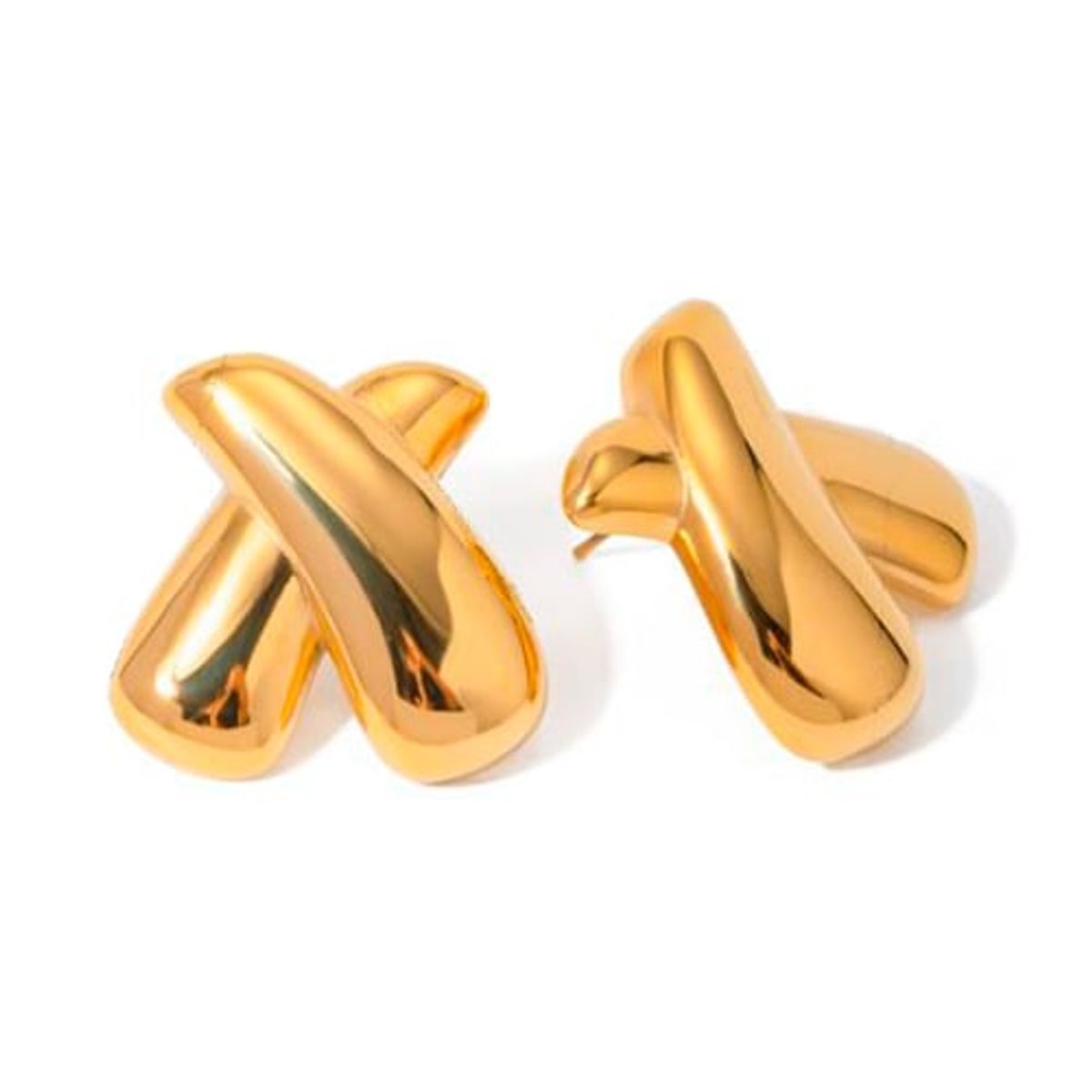 GENERICO - Aretes Enchapado en Oro 18k PVD - Pendiente Argolla - 001