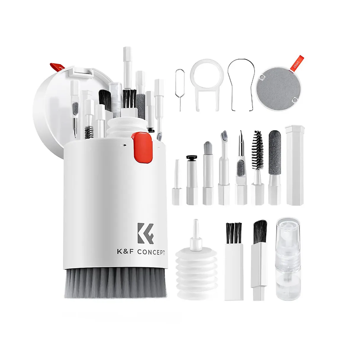 K&F CONCEPT - Kit de limpieza 20 en 1 para Smartphones, iPhone, AirPods, MacBook K&F