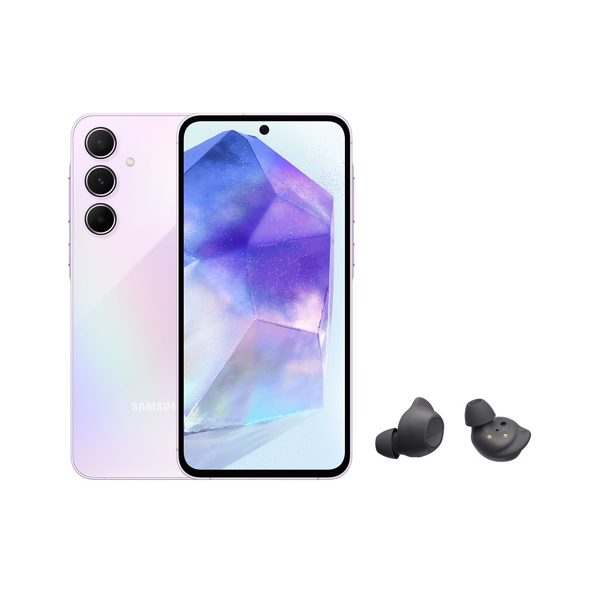 SAMSUNG - Celular Samsung Galaxy A55 5G 256GB Lila + Buds FE
