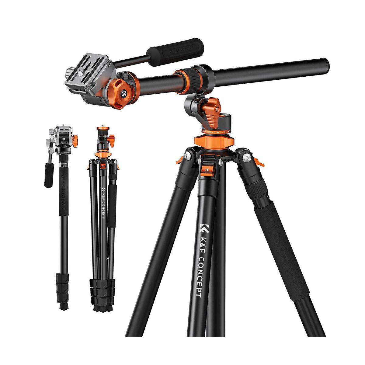 K&F CONCEPT - Trípode monopie de video K&F Concept T254A7+FH-03 - KF09137