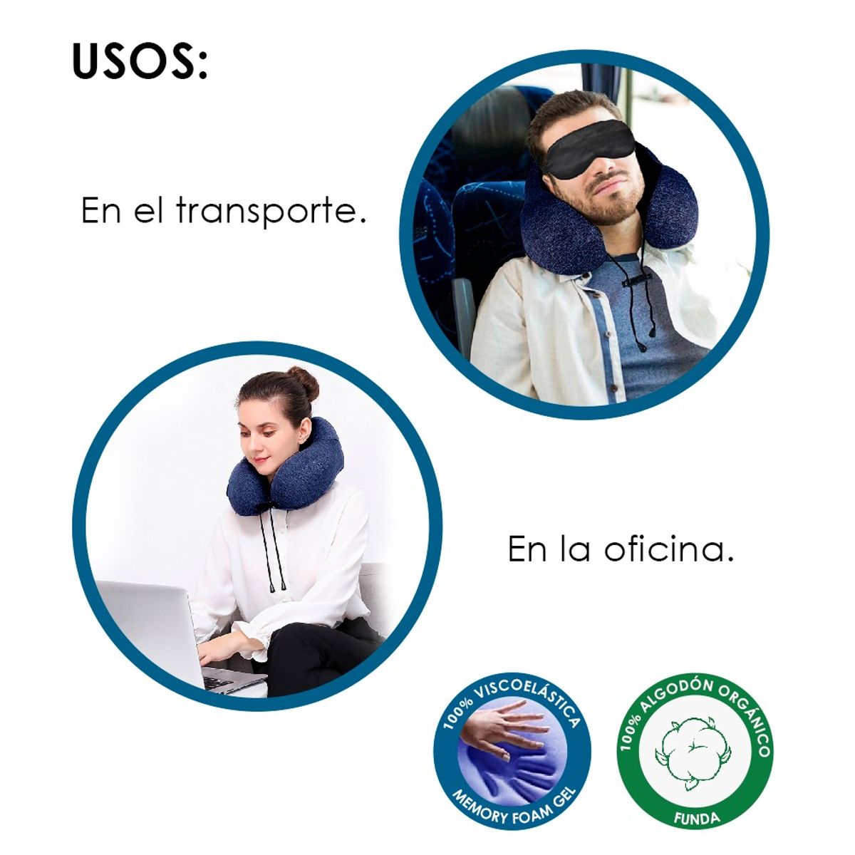 TERAFLEX - COJIN CERVICAL GEL INCLUYE ANTIFAZ Y BOLSA TRANSPORTADORA  TERAFLEX