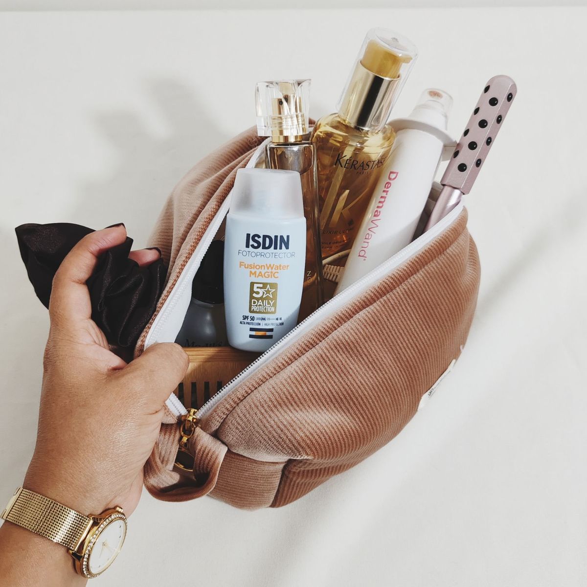 GENERICO - Neceser Porta Cosmético Standar 21 x 11 x 11 cm - Color Topo