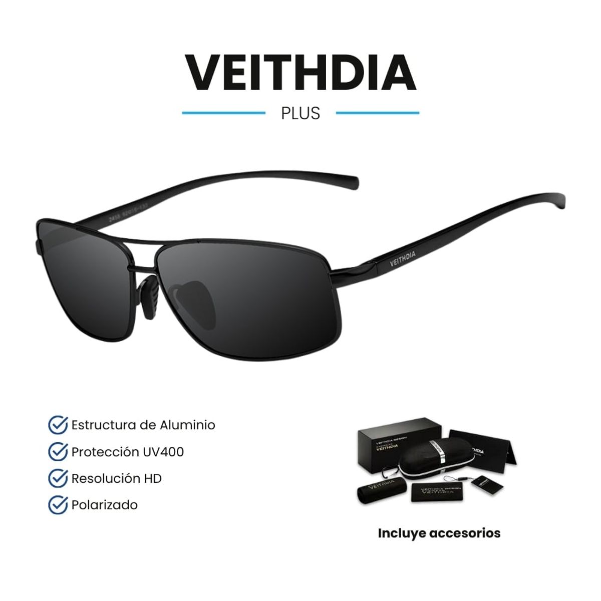 VEITHDIA - Lentes de Sol VEITHDIA Plus - Polarizados - UV400