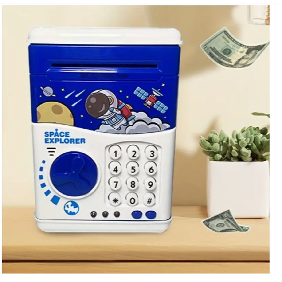 GENERICO - Alcancía caja fuerte electrónica de monedas kawaii
