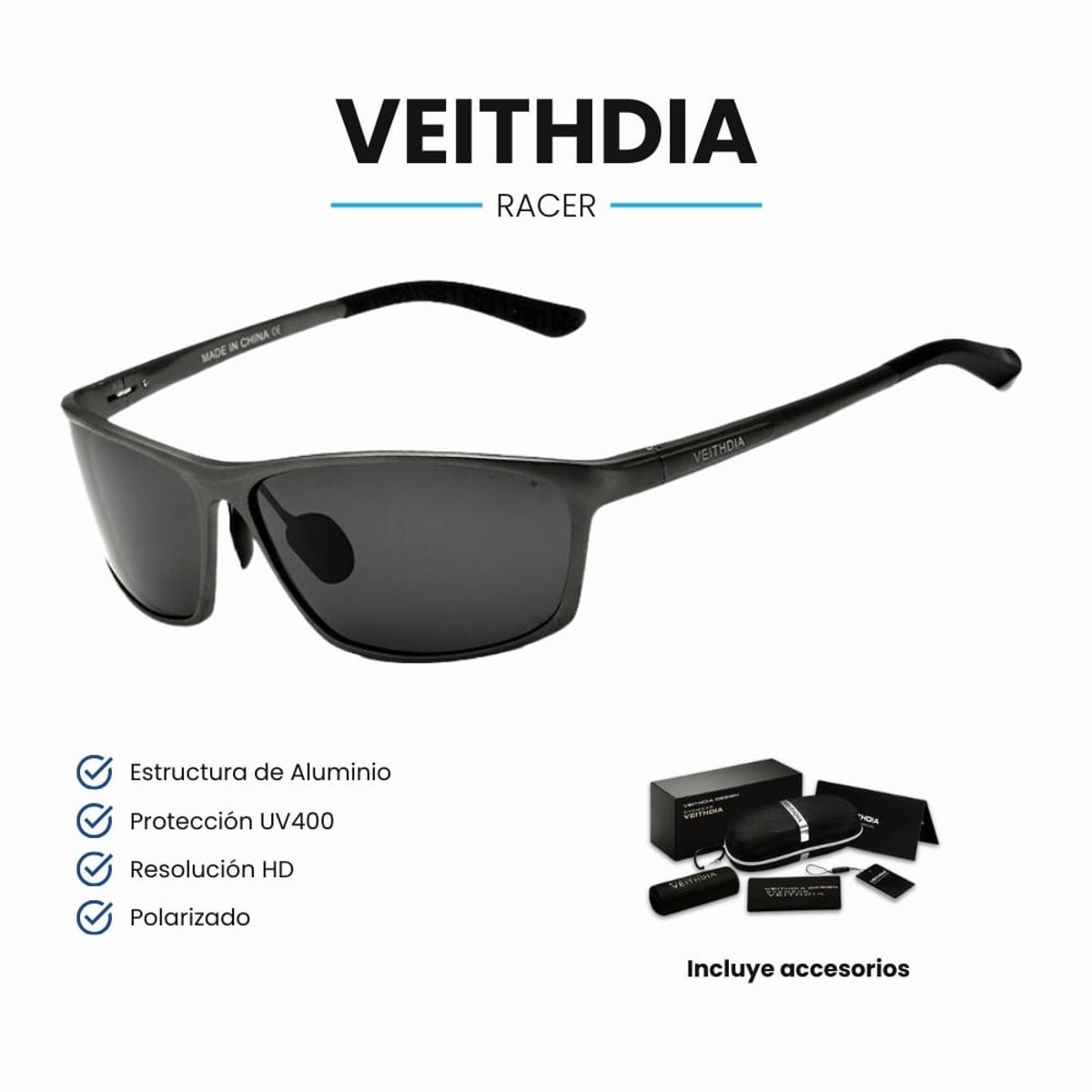 VEITHDIA - Lentes de Sol VEITHDIA Racer - Polarizados - UV400