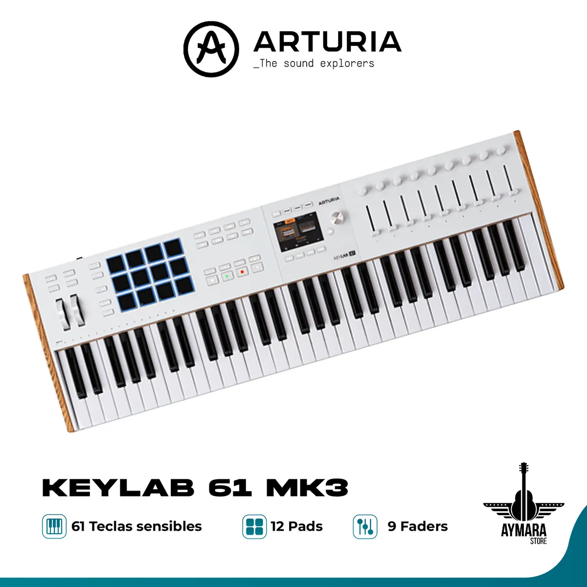 ARTURIA - ARTURIA KEYLAB 61 MK3 WHITE VERSION CONTROLADOR MIDI
