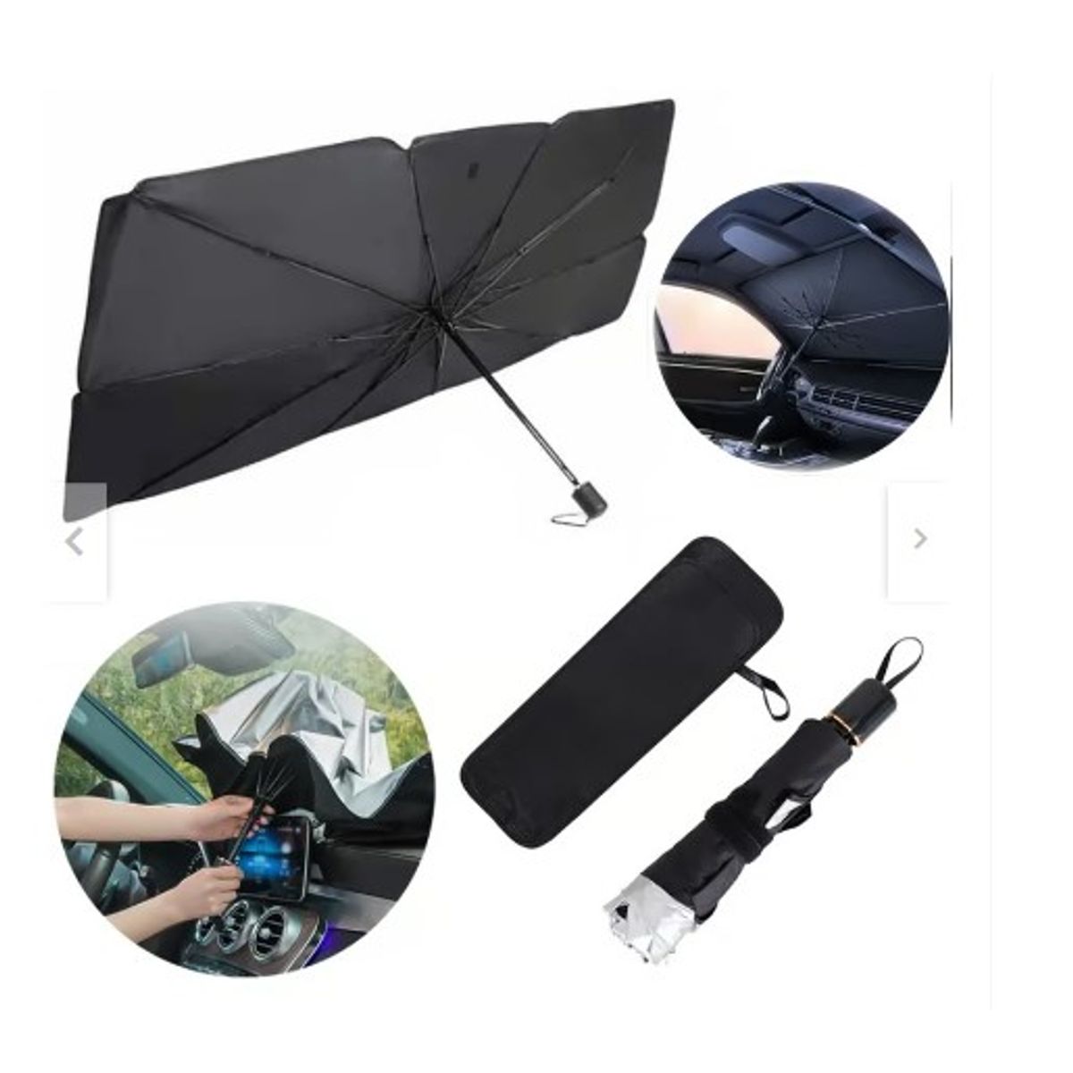 GENERICO - Tapasol Parabrisas para Auto Tipo Sombrilla Plegable