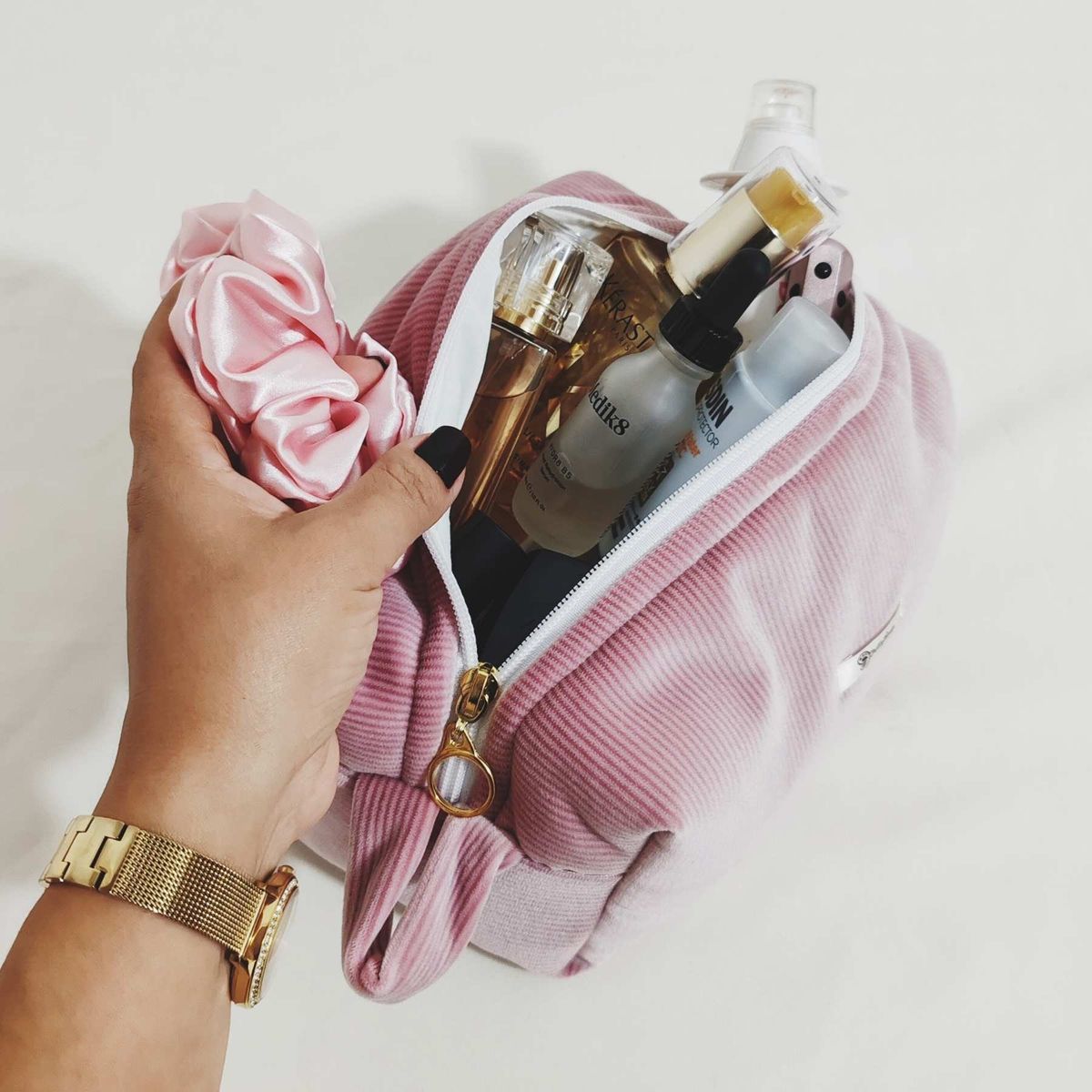 GENERICO - Neceser Porta Cosmético Standar 21 x 10 x 11 cm - Color Palo Rosa