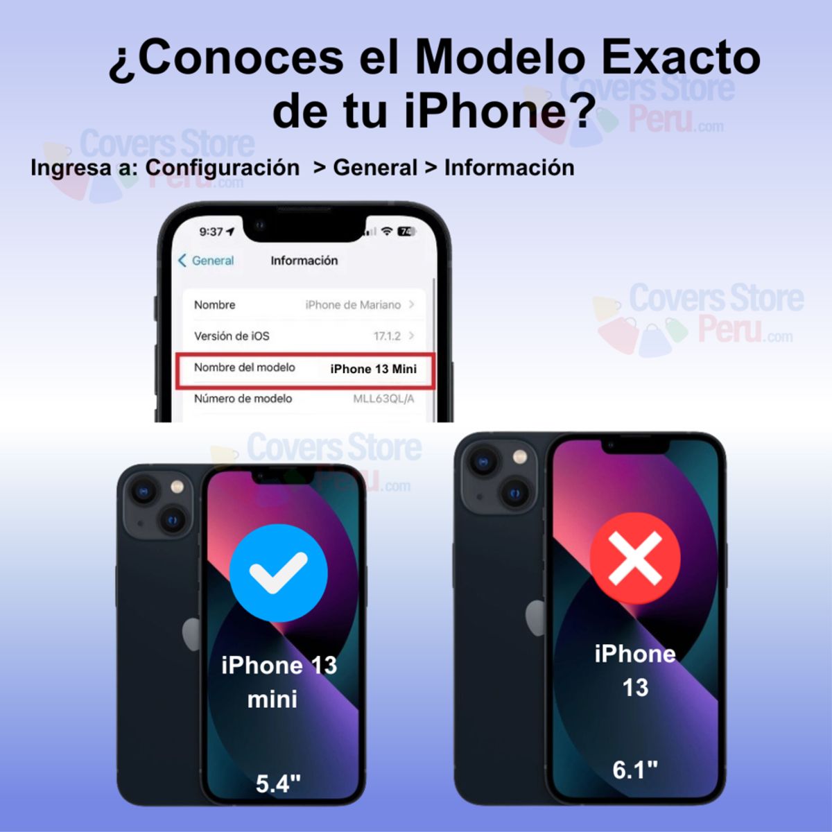 GENERICO - Mica para iPhone 13 Mini Vidrio Templado Anti-Espía Antishock