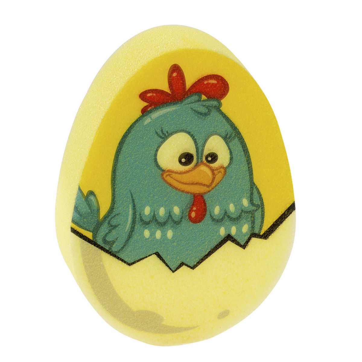 CONDOR - Kit de Cepillo Peine y Esponja Gallina Pintadita Celeste