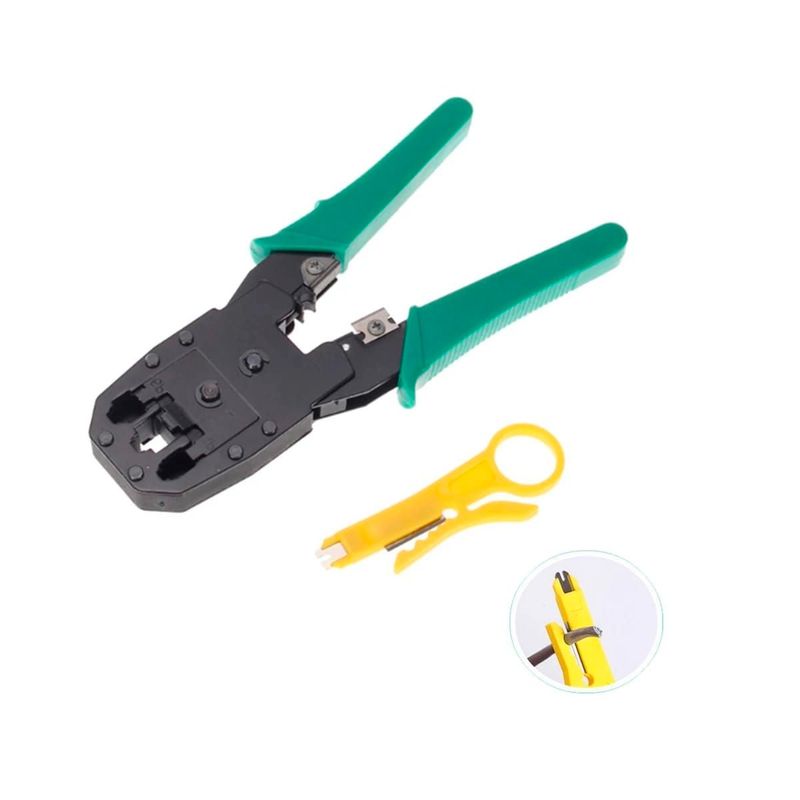 GENERICO - Alicate Crimping Ponchador RJ45 RJ11 RJ12
