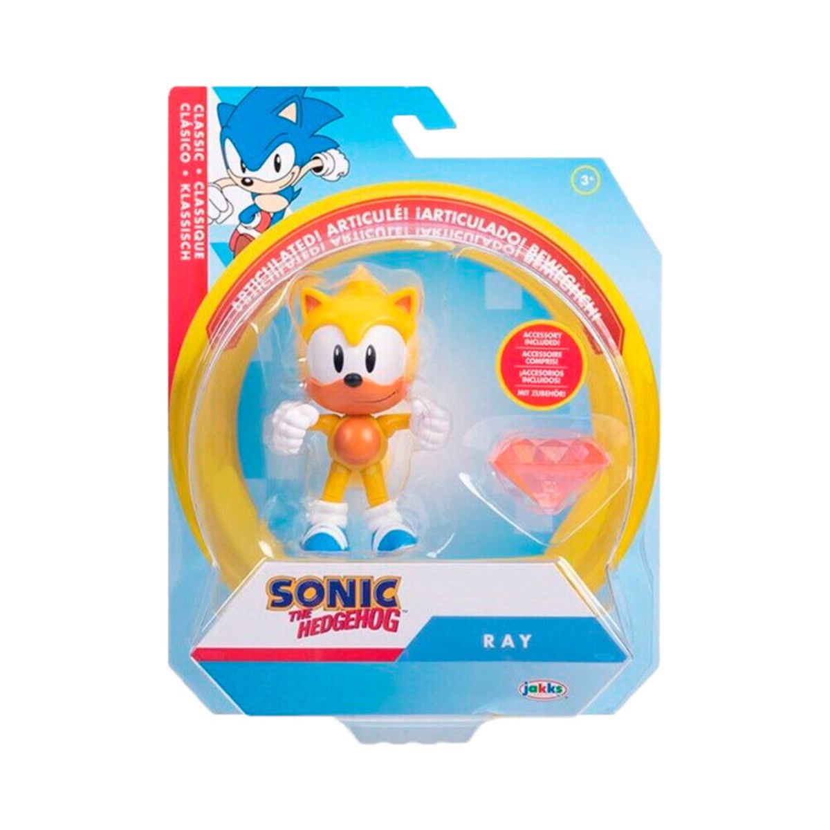 SONIC - Sonic The Hedgehog Wave 10 Figura de Ray + Accesorio