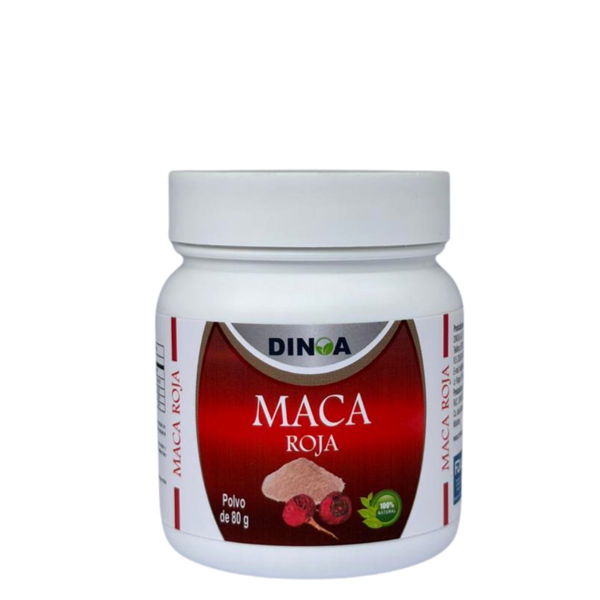 DINOA - Maca Roja Pote de 80gr Dinoa - Equilibrio Hormonal - Salud urinaria